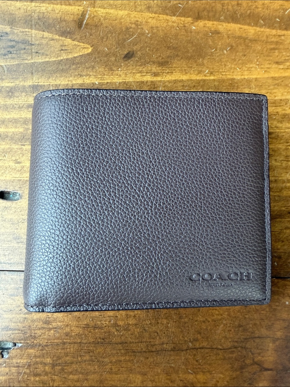 Coach Men’s Brown Mahogany Leather Wallet